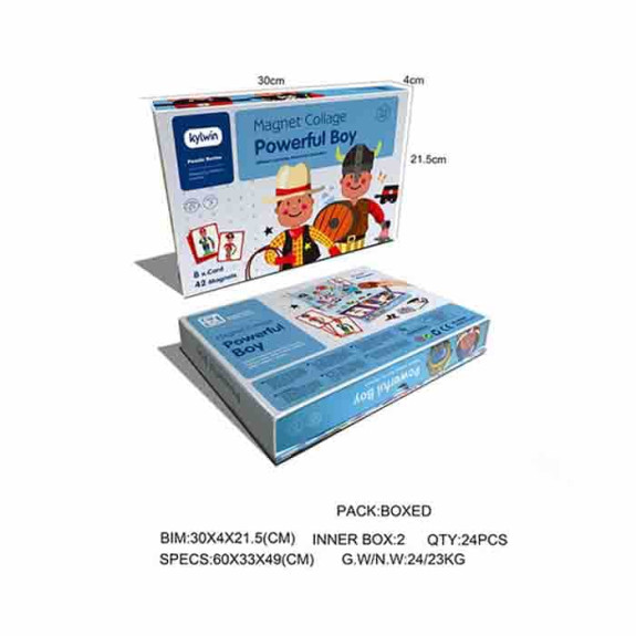 Puzzle boy changing 3d magnetic book